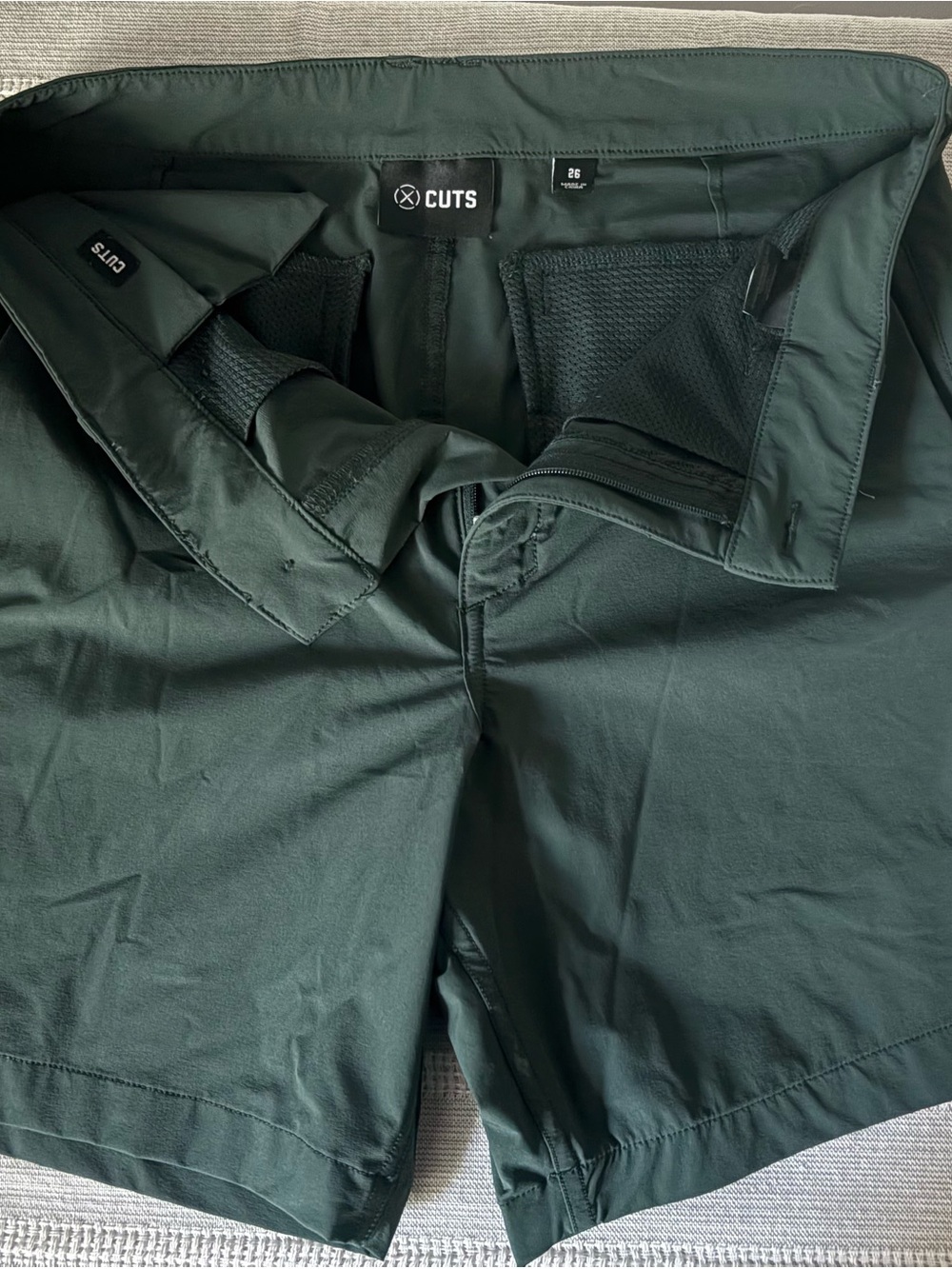 Woman’s CUTS Dark Green Performance Shorts